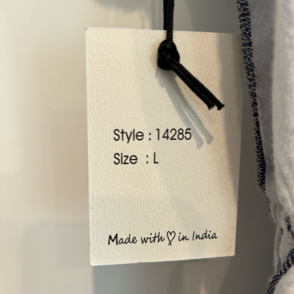 Japna lightweight striped shirt dress. New with tags. Size L. - Picture 6 of 7